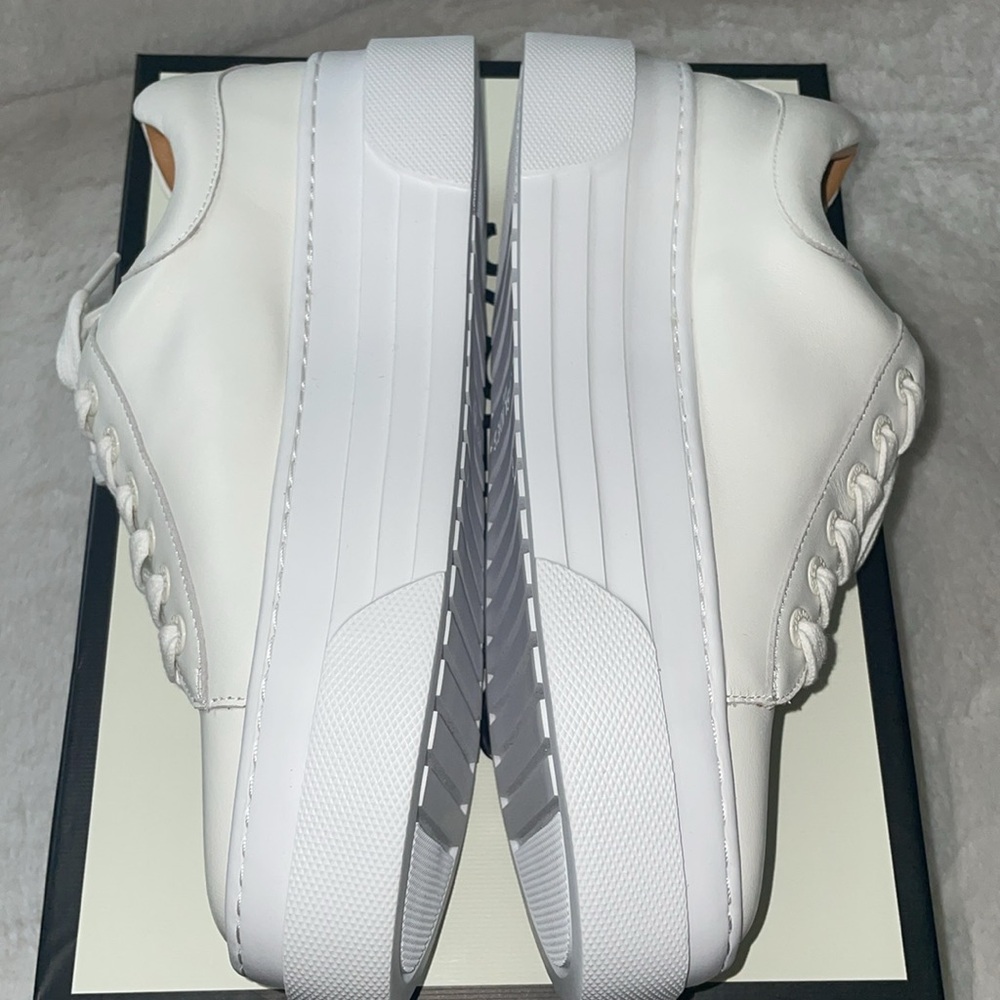 NWT J/SLIDES AMANDA White Leather Sneaker - Picture 12 of 15